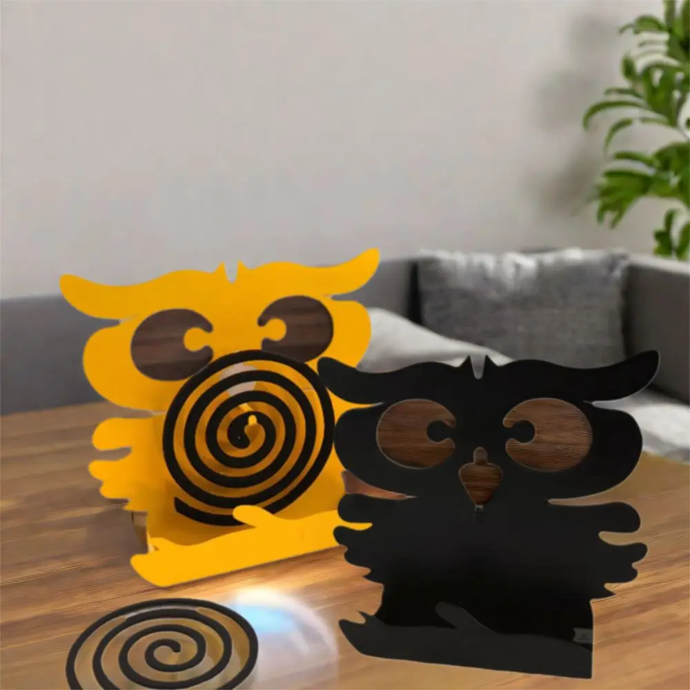

Coil Rack Owl-Shaped Coil Incense Holder Cartoon Hangingable Mosquito Coil Holder Stainless Steel Mosquito Incense Plate Summer