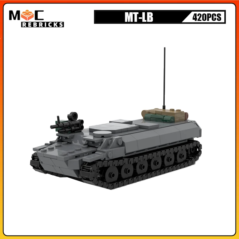 Military Vehicle Multi Purpose Tracked Armored Fighting Vehicle Building Block Model Puzzle Collection Brick Toys Children Gift