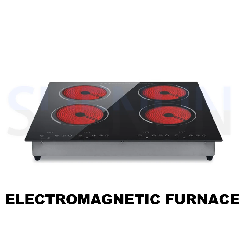 Commercial Induction Cooker Multi head Induction Cooker Electric Ceramic Stove Embedded Cooking Unit Electric Stove