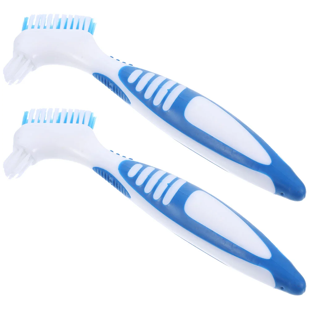 2 Pcs Turtle Cleaning Brush ange Removes Mud Dirt Shiny Healthy Shell Plastic Handle Non Breakable Dense Bristles