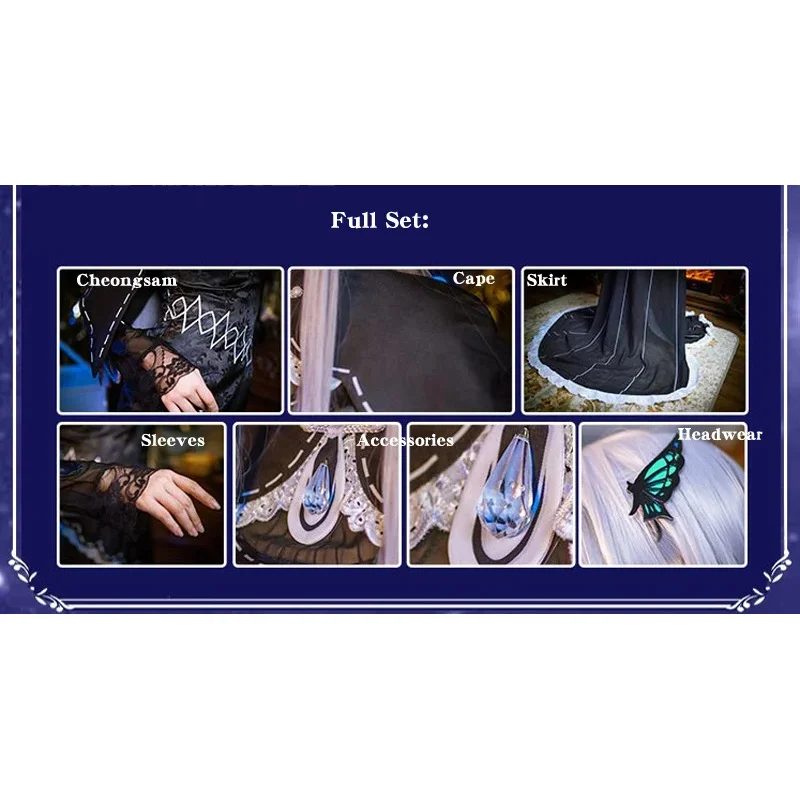 CyAnime Re: الحياة في عالم مختلف من الصفر Echidna فستان تأثيري حلي المرأة السوداء هالوين كرنفال ملابس مخصص