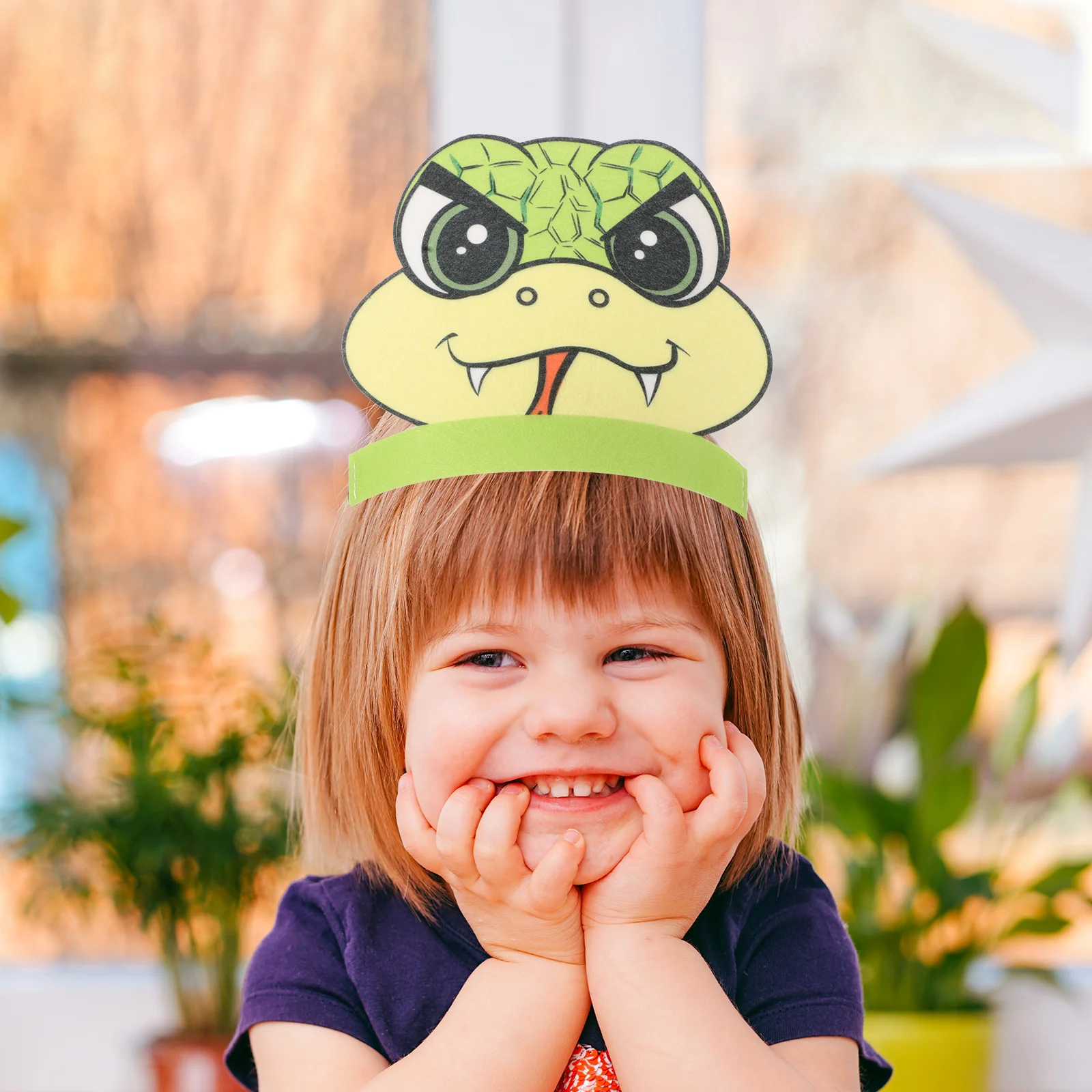 

4 Pcs Animal Headdress Set Party Favors 2025 Snake Headpiece Costumes for Kids Has