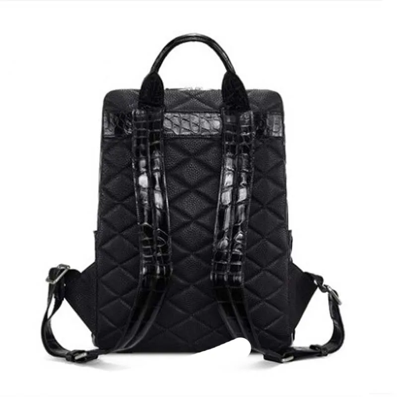 KEXIMA gete 2022 new New crocodile leather backpack for men Thai crocodile leather belly backpack for men crocodile leather bag