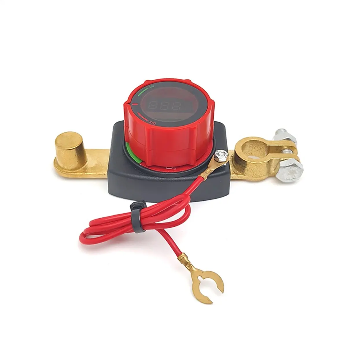 HOME USE-A 300A Side Post Battery Disconnect Switch 12V Negative on/Off LED Voltage Display Car Battery Cut Off Switch
