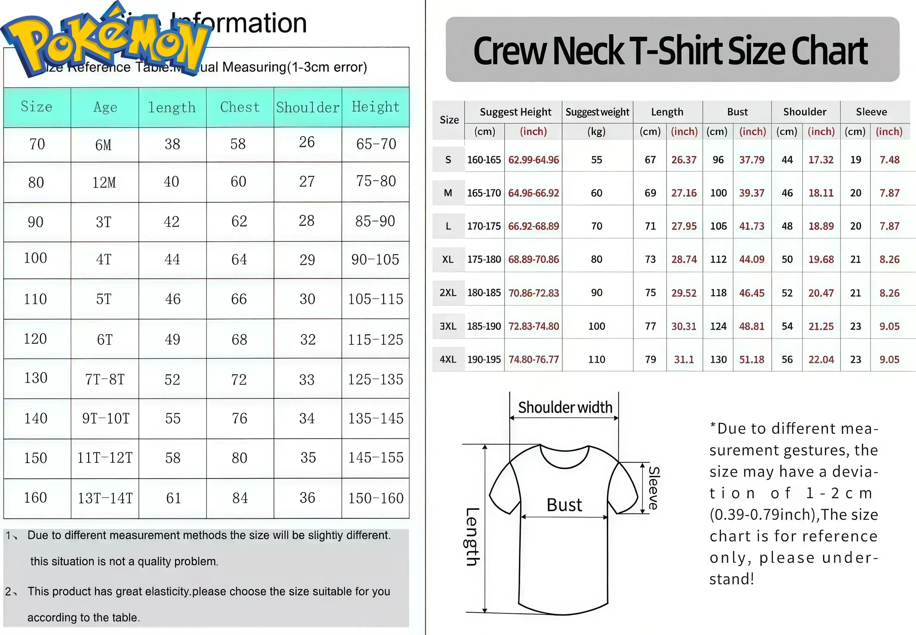 Sommer 2026 Pokemon T-Shirt aus reiner Baumwolle, dunkle Flamme, Kreatur, Rückendruck, roter Mond, schwarzes Design, für Männer und Frauen, lässige, lockere Passform