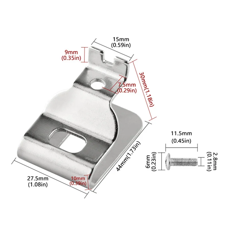 

A98E-10PCS Power Tools Belt Clip Hook Belt Hook Part Belt Clip Hooks For DCD985 Drill Driver Holder N268241 N169778