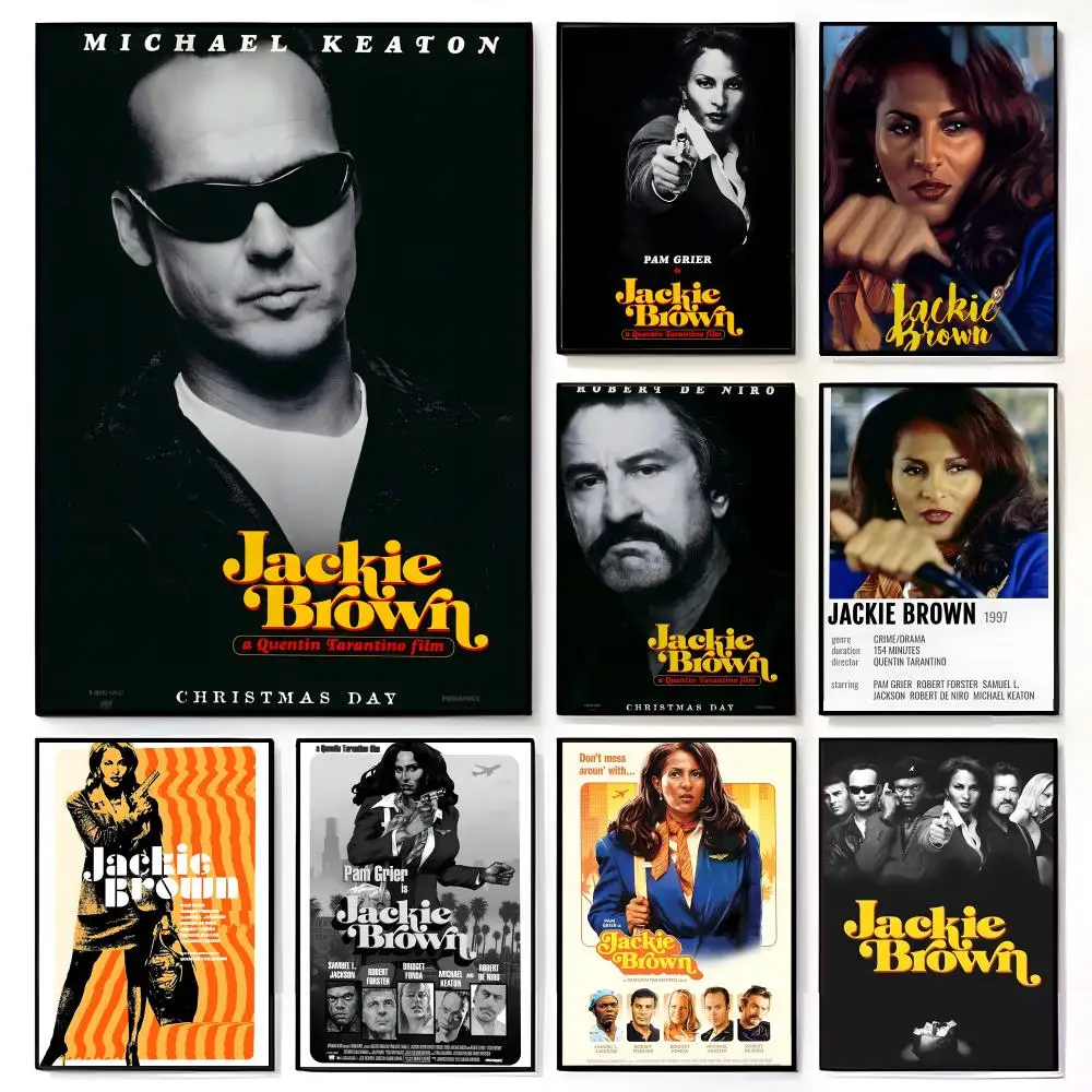 Blaxploitation Soul Cinema J-Jackie Brown Poster American Film Mural Home Childrens Room Wall Decor Print