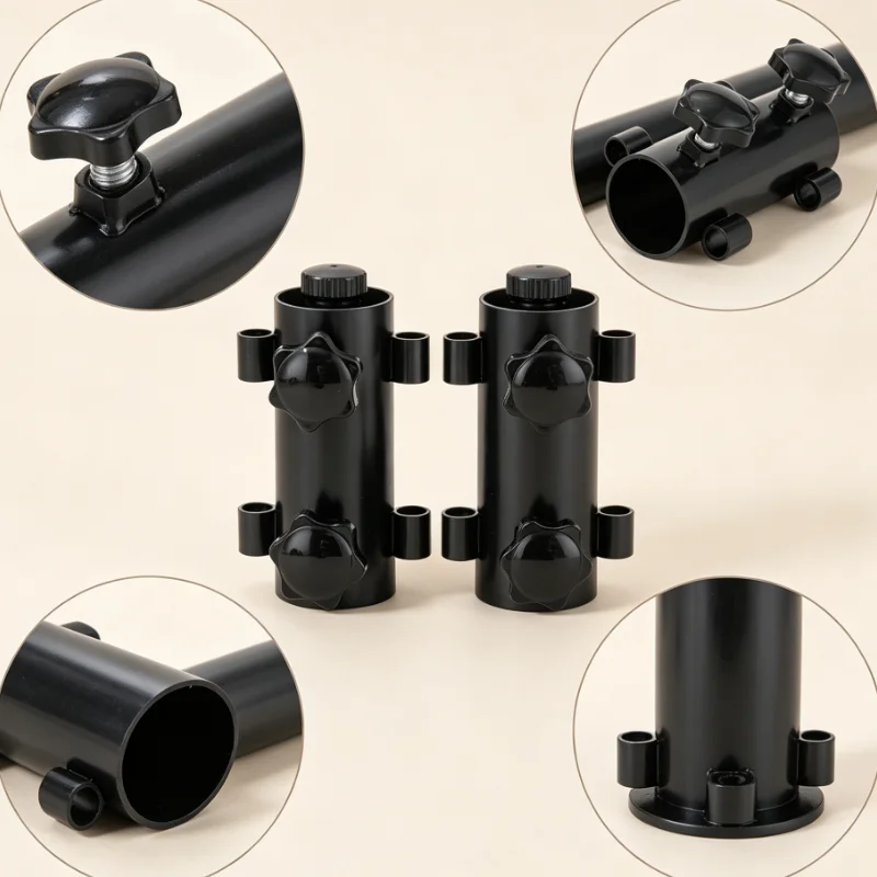 10pcs Outdoor Adjustable Awning Pole Fixator Tent Support Rod Stabilizer Camping Accessory