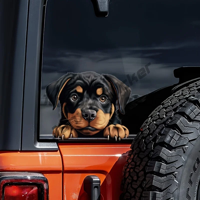 Rottweiler Car Bumper Window Stickers for Car Truck Van Fashion Decals Vinyl Material Creative Stickers