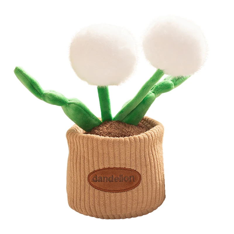 30 سنتيمتر نبات بوعاء أفخم لينة الهندباء وسادة محشوة بني رمادي أبيض ديكور غرفة مكتب المنزل الحاضر