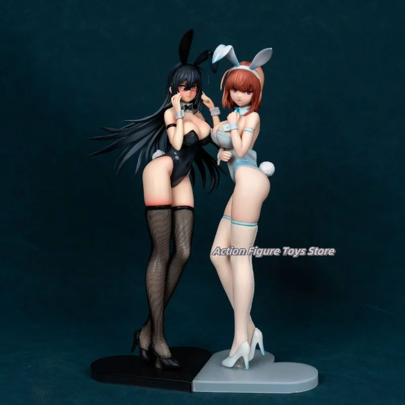 

30-32 см красивый кролик для девочек, белые аниме-фигурки, игровая статуя, мультяшные модели для девочек, коллекционные украшения, куклы, анимационная игрушка для взрослых