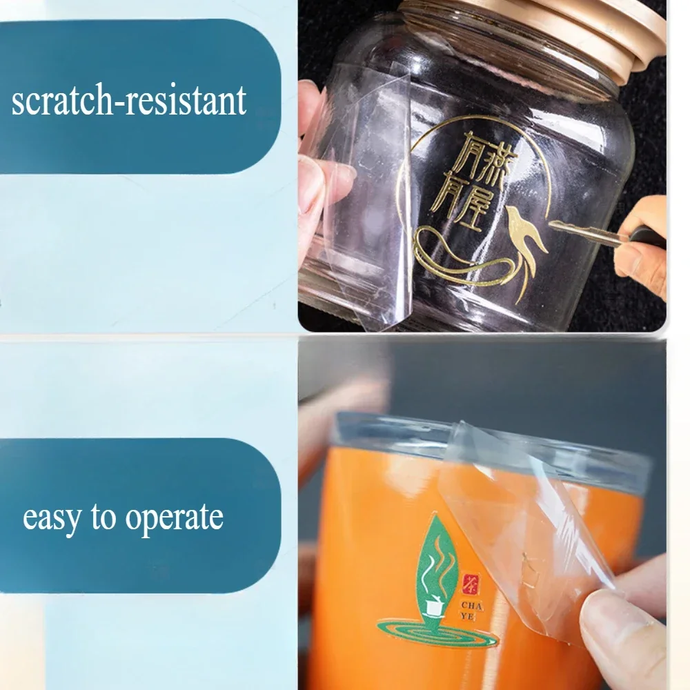 Custom Transfer 3D Sticker Shiny Gold Silver UV Print Transfer Sticker Company Logo Wedding Personalized Transfer Sticker