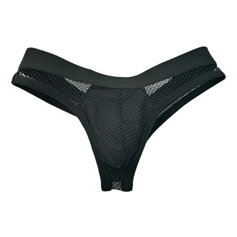 Lounge Wear Summer Underwear A B Men Thong Underwear Breathable Mesh Thong Underwear Classic Style Thong 5 Spandex Material