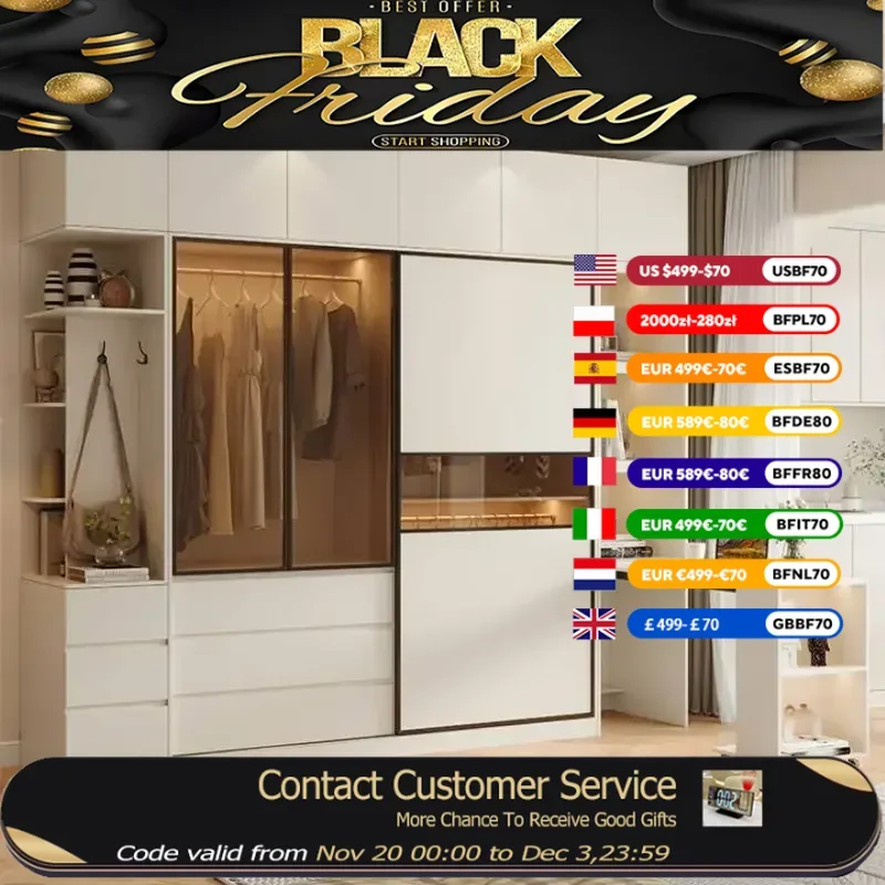 

Тихие стеклянные двери, шкафы, ящики для раздвижных дверей, современный деревянный шкаф для хранения вещей, гостиная, мебель для спальни Armadio Guardaroba