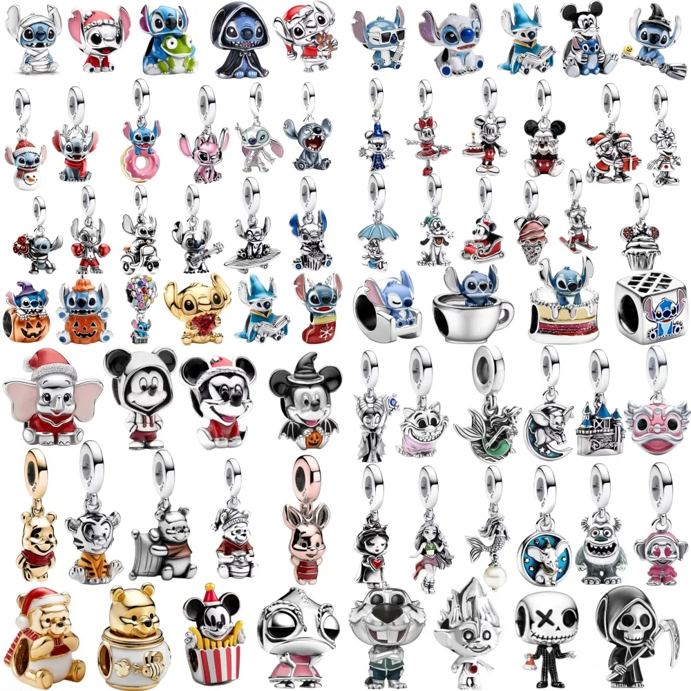 

New 925 Silver,Mouse,Bear,Elephant,Cup Bead Pendant,Suitable for European Original Bracelet DIY Accessories Exquisite Jewelry