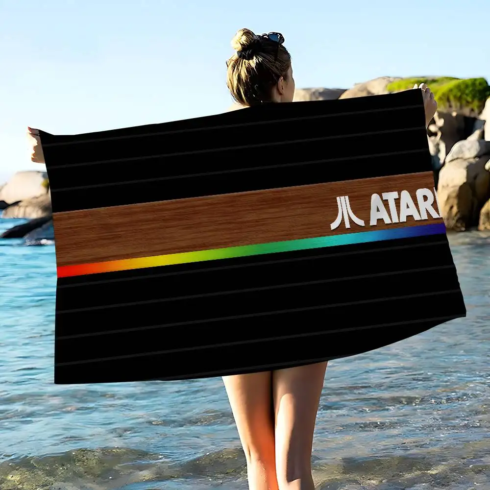 A-Atari Beach Towel Colorful Bath Towels for Girl Microfiber Quick Dry Custom Sand Free Beach Yoga Spa Gym Pool