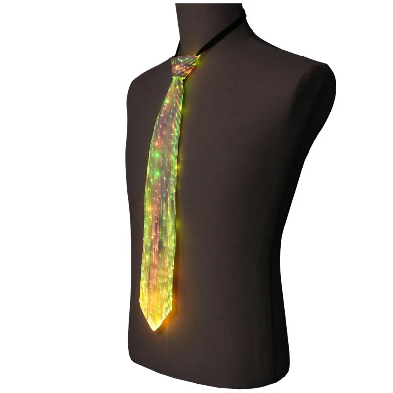 

Светящийся в темноте LED-галстук, креативный светящийся галстук для концертов, Хэллоуина, вечеринок и ночных клубов