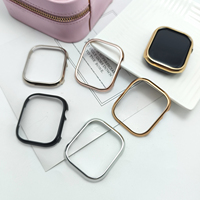 Smooth glossy hollow aluminum alloy case for iwatch Ultra 49mm S11 S10 S9-1 46mm anti-protective case for Apple Watch 45 44 42