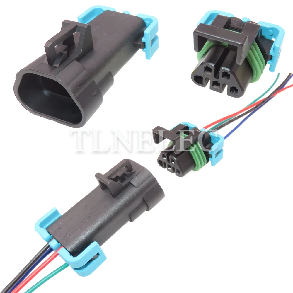 4 Pin Way Auto Male Female Wiring Cable Socket with Wires Car Sealed Connectors For Buick 12146047 12092839