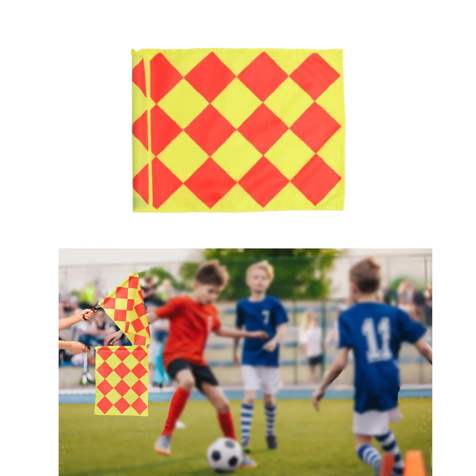 

Soccer Corner Flag Set Professional Referee Marker Durable Football Field Flag for Practice Games and Sports Competitions