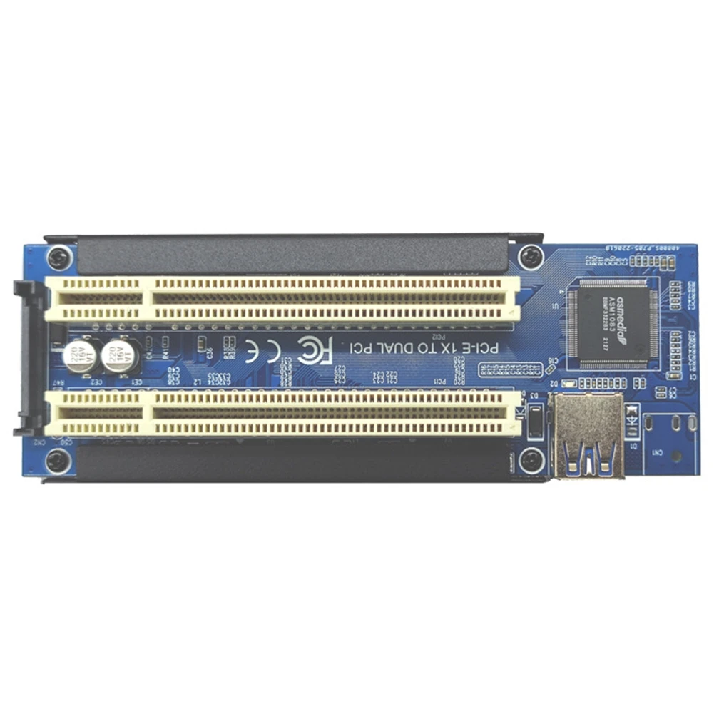 Tarjeta adaptadora PCI-E a PCI, PCIE a 2 ranuras PCI, compatible con tarjeta de captura, tarjeta de impuestos dorada, tarjeta de sonido, tarjeta de puerto paralelo