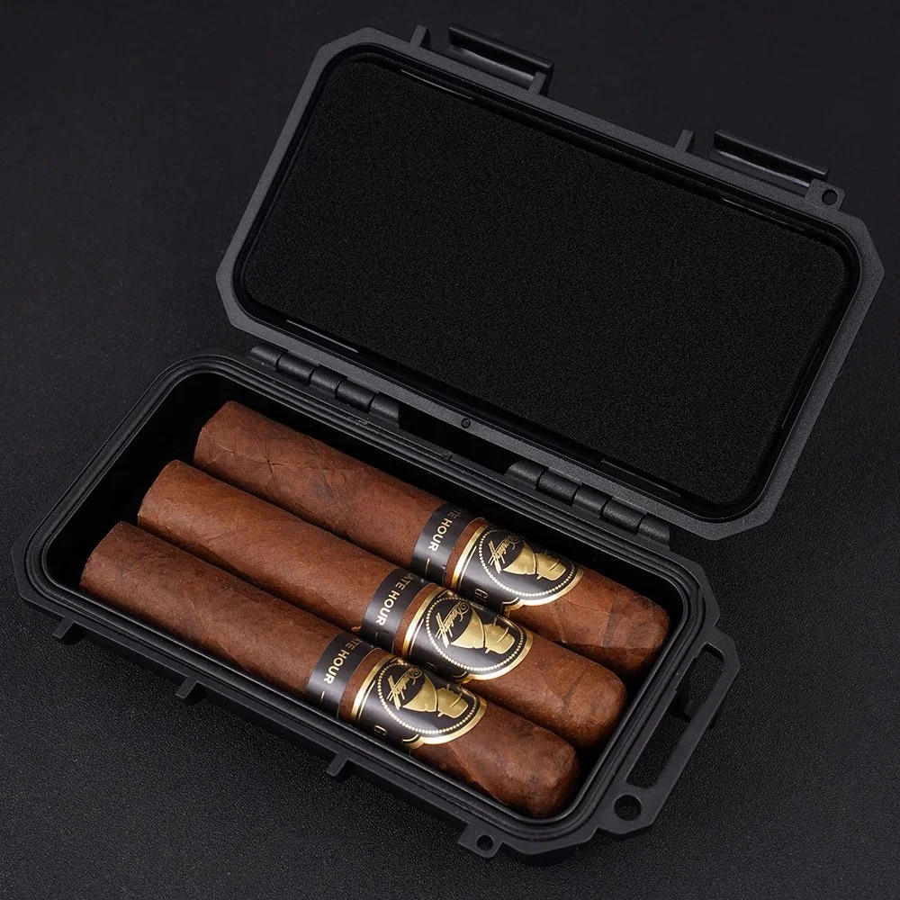 

High End ABS Plastic Cigar Box, Shockproof, Moisture-Proof, Waterproof And Moisturizing Cigar Box.