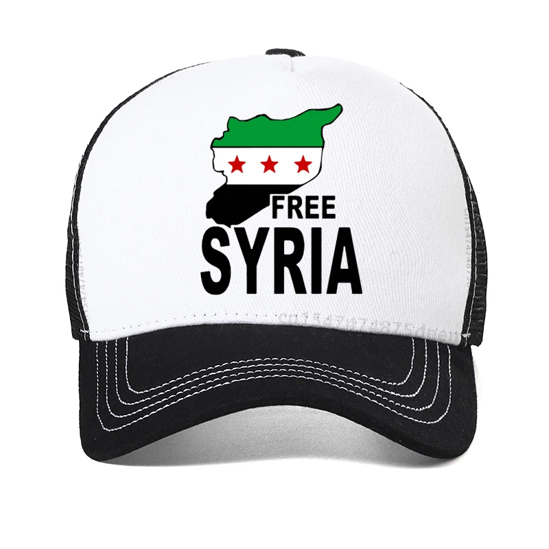 Free Syria men hat 100% Cotone Activism Syrian Respect Mens baseball Cap Unisex Syria Country Map Flag hats