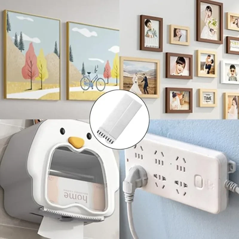 Heavy Duty Picture Hanging Strips No Drill Double‑Sided Removable Hook， Wall Hanging，12 pairs for Photo Frame Artwork Home Decor