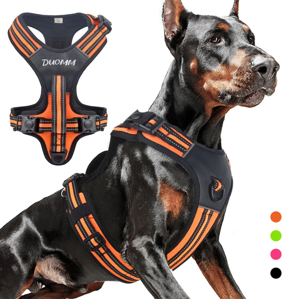 Portable Big Dog Harness Vest Durable Sturdy Pet Harnesses for Medium Large Dogs Pitbull Shepherd Labrador mascotas Accessories