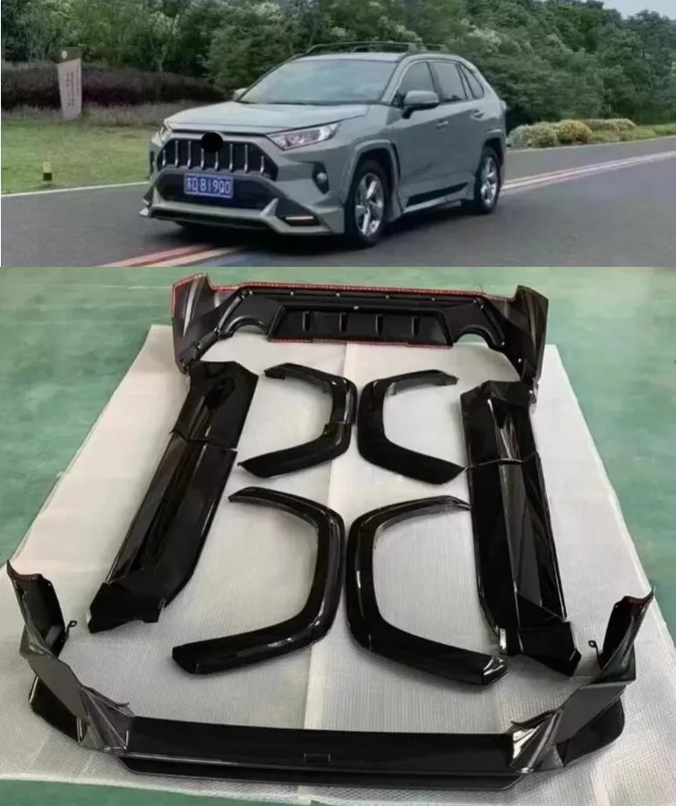 

For Toyota RAV4 20-25 Modified TRD Style Surround Front Lip Rear Lip Side Skirt Wheel Eyebrow Car Body Kit Accessories