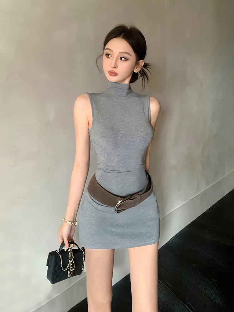 

Sexy Svel Vest High Waist Navel-Girl Tight-Fitting Women's Summer ort Skirt Tight Bodycon Dr Ci Commute Sle