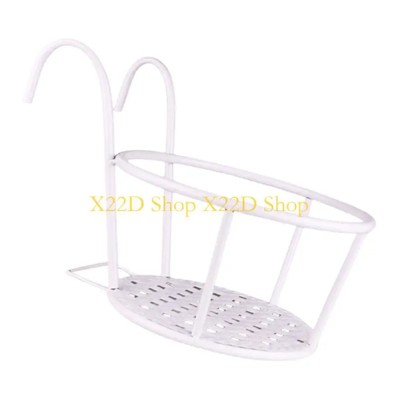 X22D Durable Hanging Iron Planter Shelf For Indoor Outdoor Use Adjustable Vertical Garden Rack Wall Mounted Flower Pot