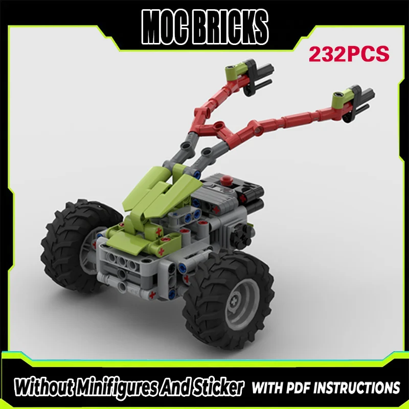 

City Car Model MOC Building Bricks Wide-Track Single-Axle Tractor Modular Technology Gifts Holiday Assemble Children Toys Suit