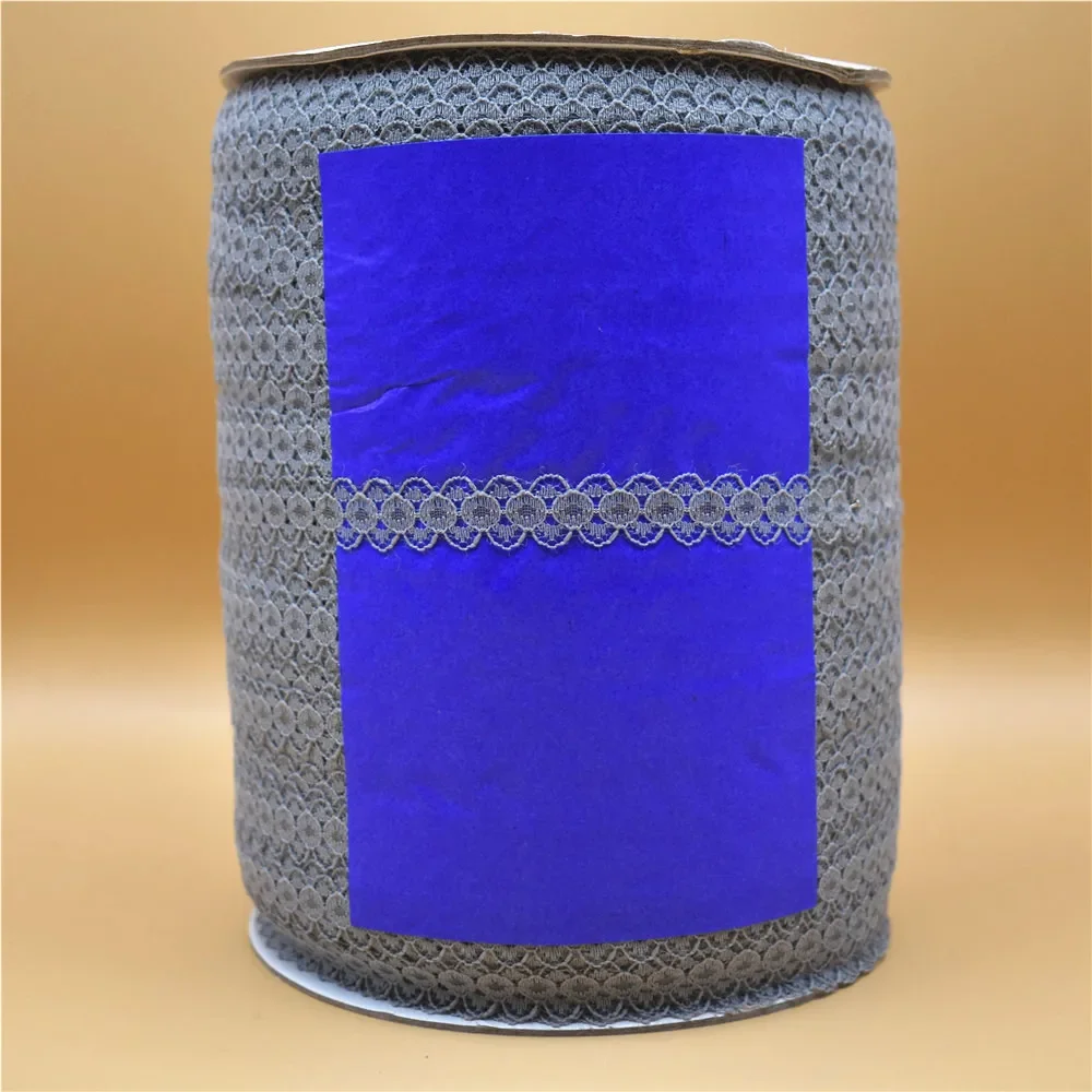 Großhandel 600 Yards/Los Weißes Spitzenband 14MM breites Bortband DIY bestickte Spitze zum Nähen, Dekoration, afrikanische Spitzenstoffe, Zubehör – Detail 8