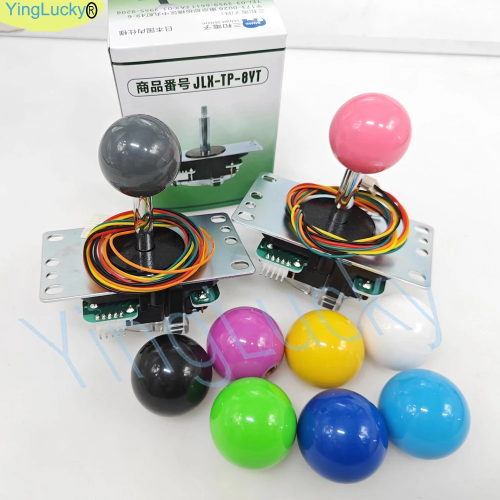 NOWY Oryginalny Joystick SANWA JLX TP-8YT-SK Joystick Arcade 5pin Kabel Gra wideo Automat zręcznościowy Neo Geo Zero Opóźnienie Bokserska