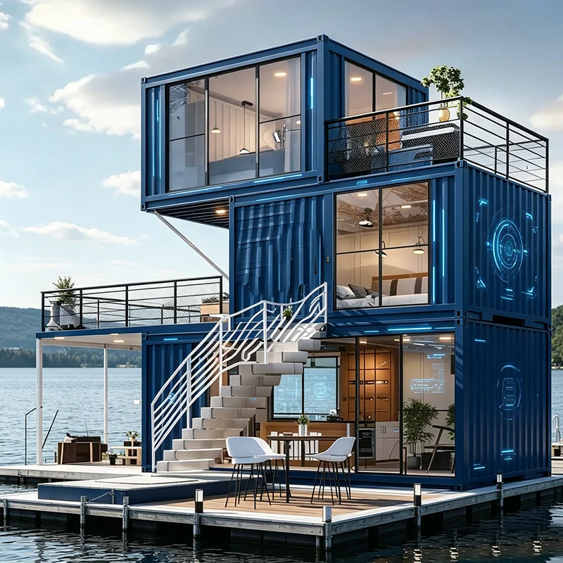 Casa Contenedor Expandible, Aislada, Prefabricada, de 20, 30 y 40 Pies, Estructura de Acero, Casa Plegable en Venta