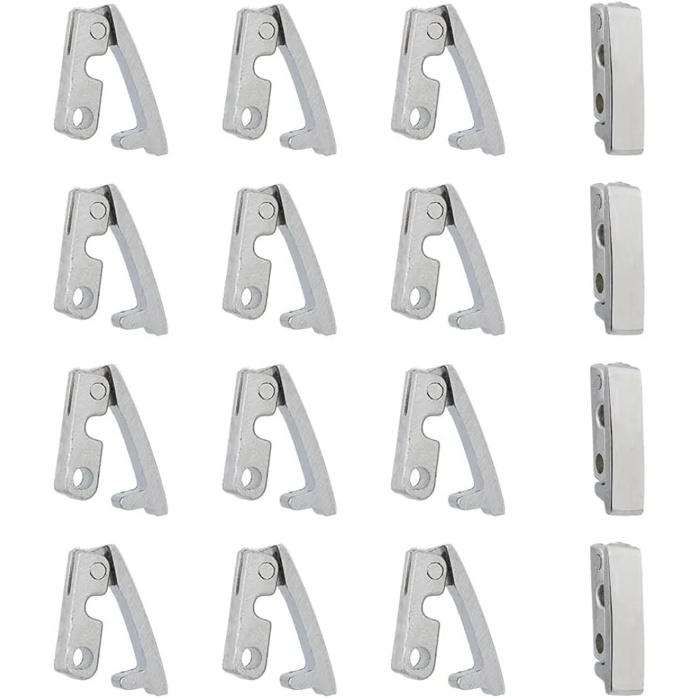 

16Pcs Bracelet Clasps Alloy Necklace Clasps 316 Surgical Stainless Steel Jewelry Fold Over Clasps for Jewelry Making Making Kit
