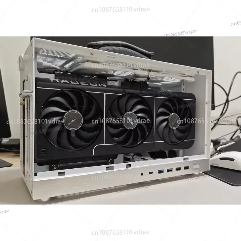S400Pro Portable ITX Laptop Case TYPECmini Desktop Computer Case Mini Desktop，Empty Chassis, No Accessories