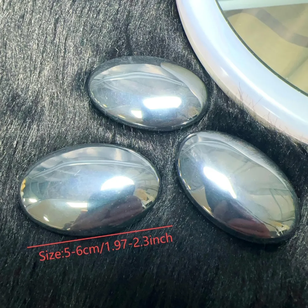 أحجار طبيعية تيراهيرتز حجر النخيل بحجم الجيب كريستال تدليك الصخور القلق مقتنيات كريستال الحجر اللعب مع