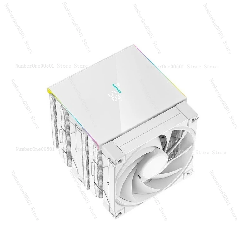 

White ARGB CPU Air Cooler 6 Heat Pipes Quiet FDB Fan Compatible with LGA 1700 1200 AM4 AM5 AK620