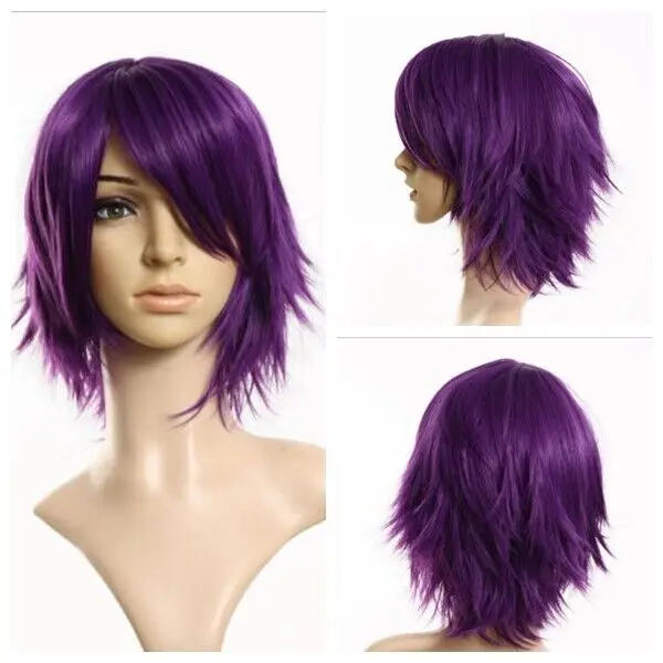 Short Fashion Anime Cosplay Wig Halloween Costume Wigs Party Wig Gift