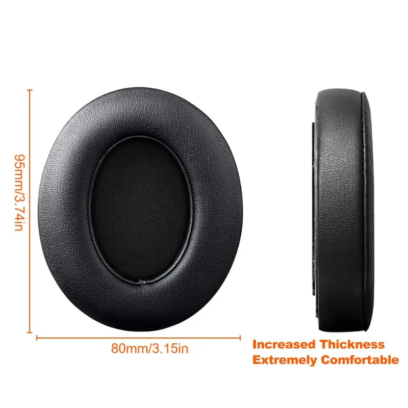 Replacement Ear Pads Cushions for Beats Studio 2&Studio 3 Wireless Headphones, Earpads with Soft Protein Leather,Added Thickness
