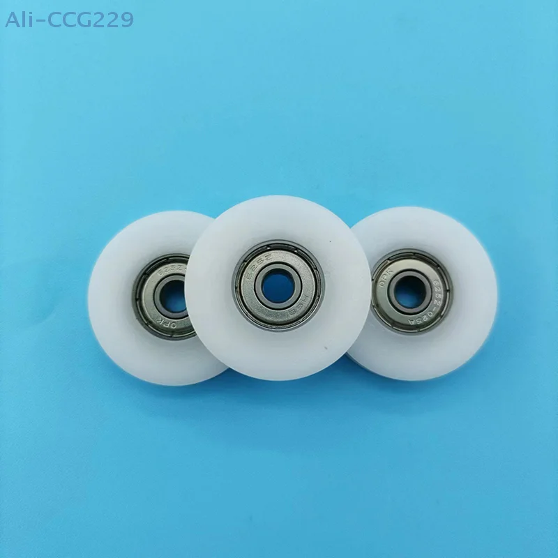 1pcs 5*30*6mm 625zz Wrapped Bearing Pulley V Grooved U Grooved Rolling Pulley Wire Guide Wheel POM Polyformaldehyde Wheel