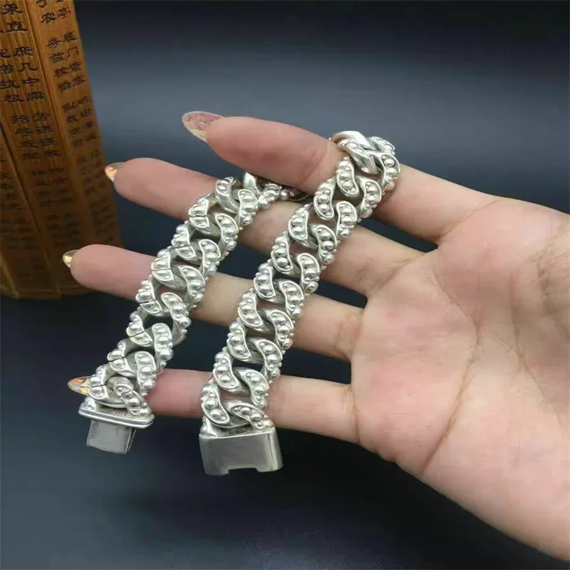 Fashion Tibetan Silver String Bracelet Exquisite Workmanship Bangles Charm Jewelry Unisex Personality Gift