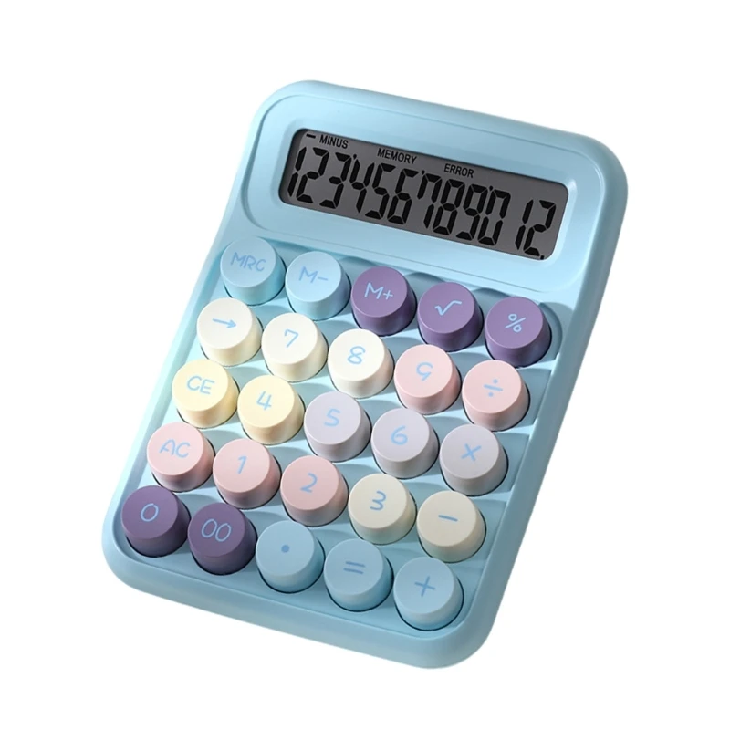 Desktop Calculators with 12 Digit Large LCD Display and Big Mechanical Button