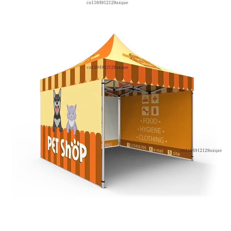 Customized Large Outdoor 50mm Commercial Trade Show Folding Tent 3x3m/3x4.5m/3x6m 300D/600D Oxford Cloth UV Protection
