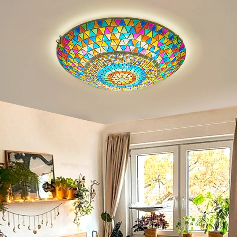 خمر رومانسية التركية فسيفساء اللون ضوء السقف لمحلات القهوة المطاعم الغربية الحانات مدخل الدرج الممرات