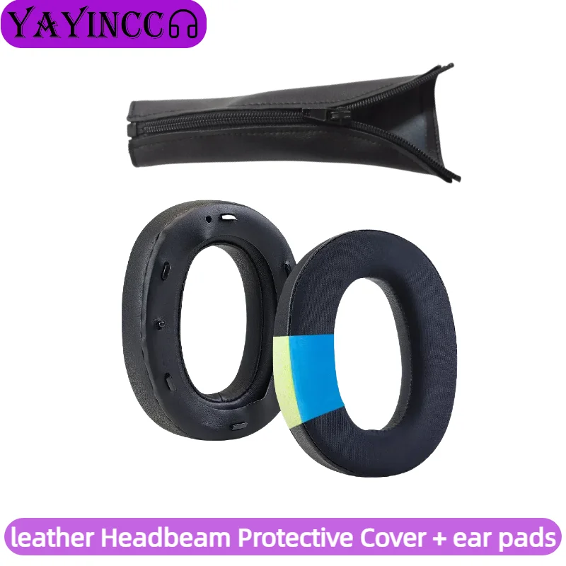 YAYINCC استبدال رغوة الذاكرة وسادات الأذن وسادة لسوني MDR 1000X WH-1000XM2 سماعات الأذن وسادات الأذن شعاع الرأس