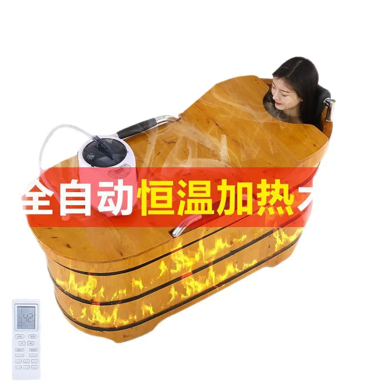 

Bath bucke t Wooden b ucket Household adult bucket Wooden tub Bath buc ket Cedar wood bath wooden buc ket Automatic heating