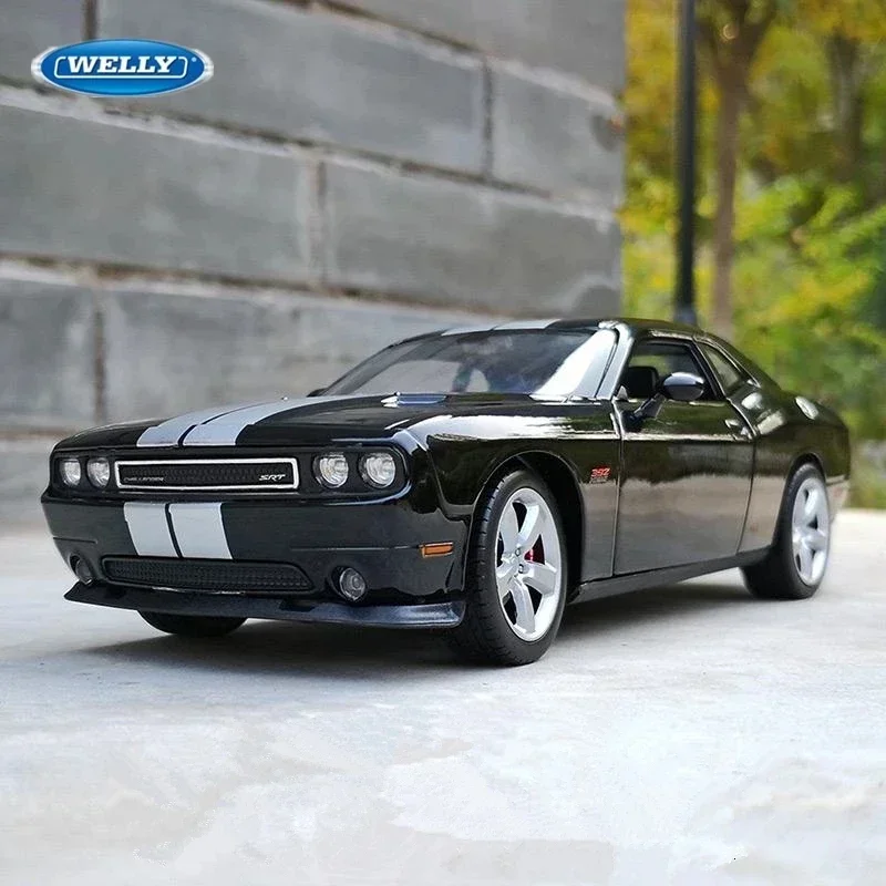 WELLY 1:24 دودج 2012 تشالنجر SRT سبيكة دييكاست سيارة رياضية نموذج لعبة معدنية سباق العضلات نموذج سيارة محاكاة جمع اللعب